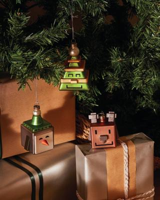 Alessi Le Palle Quadrate Kerstornament Cubik Penguin Alessi Le Palle Quadrate Kerstornament Cubik Penguin