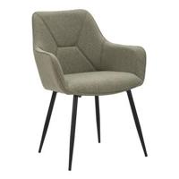 Mauro Ferretti Vicenza Set van 2 stoelen in groene stof - thumbnail