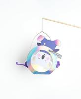 DIY-lantaarn SPACE SAFARI FOLIA zilver - thumbnail