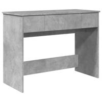 Kaptafel met spiegel 100x45x76 cm betongrijs - thumbnail