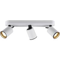 Mat Witte LED Plafondspot 3-Lichts GU10 Aluminium - thumbnail