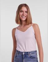 Dames hemd - spaghetti bandjes - Irene - Katoenen onderhemd met smalle bandjes - Wit - Zwart - thumbnail