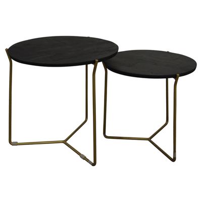 Mason Black/Brass Set of 2-12219