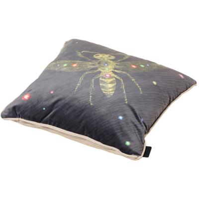 Madison sierkussen Velvet insect 45 x 45 cm polykatoen