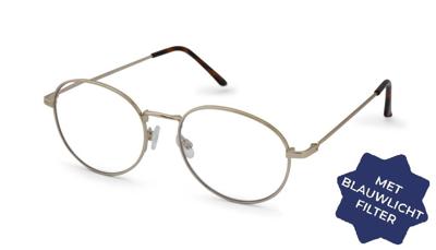 Leesbril Readr. -0042 OVAL-Shiny gold-+1.50 met blauwlichtfilter Leesbril Readr. -0042 OVAL-Shiny gold-+1.50 met blauwlichtfilter