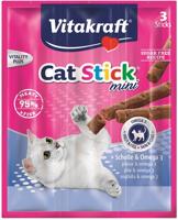 VITAKRAFT CatStick Mini with flounder and Omega-3 - Kattensnoepje - 3 stuks - thumbnail