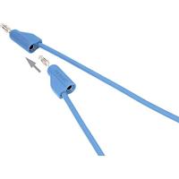 VOLTCRAFT MSB-300 Meetsnoer Banaanstekker 4 mm Banaanstekker 4 mm 0.50 m Blauw 1 stuk(s) - thumbnail