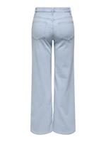 Only Onlmadison Blush Hw Wide Dnm Cro495 Noos Loose Fit Light Blue Bleached Denim - thumbnail