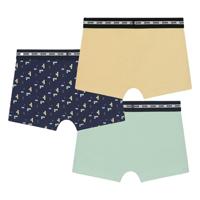 Set van 3 boxershorts voor jongens met gameboy-motief van Ecodim geel - thumbnail