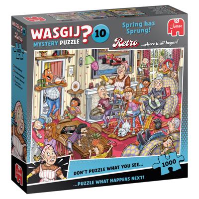 Jumbo Wasgij retro mystery 10 - de voorjaars-schoonmaak! - 1000st. Jumbo Wasgij retro mystery 10 - de voorjaars-schoonmaak! - 1000st.