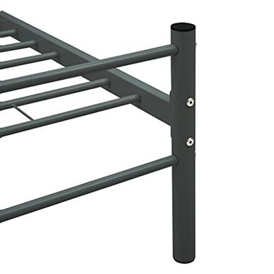 Bedframe metaal grijs 140x200 cm Bedframe metaal grijs 140x200 cm