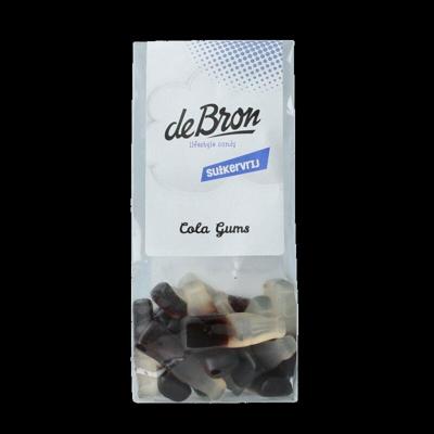 De Bron Cola gums suikervrij 90 Gram De Bron Cola gums suikervrij 90 Gram