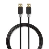 Nedis CCBW60000AT20 Kabel Usb 2.0 A Male - A Male 2,0 M Antraciet - thumbnail