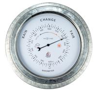 NeXtime NE-4303GA Buitenbarometer 22CM Metaal Verzinkt Orchid - thumbnail
