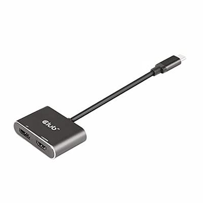 Club 3D MST Hub USB 3.2 Gen2 Type-C (DP™ Alt-Mode) op DisplayPort™ + HDMI™ 4K60Hz St./B.
