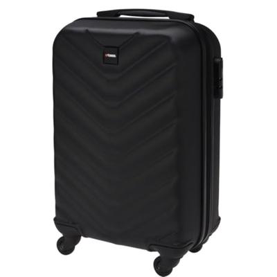 ProWorld koffer ruitpatroon 28 l zwart