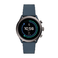 Horlogeband Fossil FTW4021 Silicoon Blauw 20mm - thumbnail