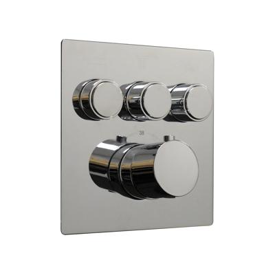 Afbouwdeel Boss & Wessing Douchekraan Thermostatisch 3-Wegs Chroom Boss & Wessing