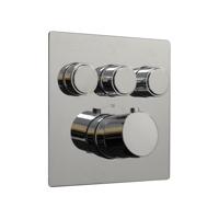 Afbouwdeel Boss & Wessing Douchekraan Thermostatisch 3-Wegs Chroom Boss & Wessing - thumbnail
