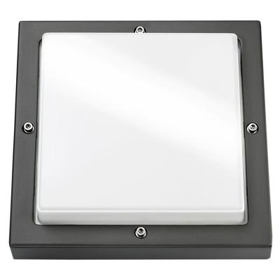 SG Lighting LED Bassi E27 grafiet vierkant 623180 buitenlamp 240x240x90mm