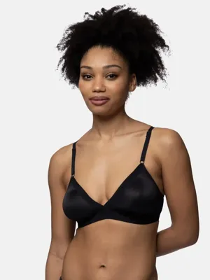 Niet voorgevormde Bh zonder beugel - Tiffany - Bralette met sluiting - Katoen