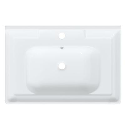 Wastafel rechthoekig 71x48x23 cm keramiek wit Wastafel rechthoekig 71x48x23 cm keramiek wit