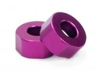 Shock cap bottom 11 x 5mm (purple/2pcs) - thumbnail