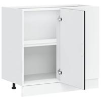 Spoelbakonderkast Lucca bewerkt hout zwart - thumbnail