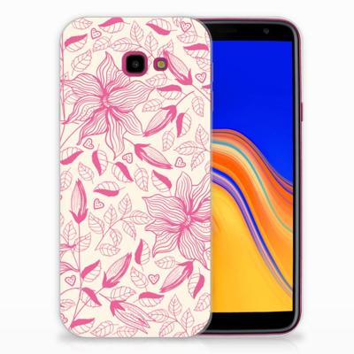 Samsung Galaxy J4 Plus (2018) TPU Case Pink Flowers Samsung Galaxy J4 Plus (2018) TPU Case Pink Flowers