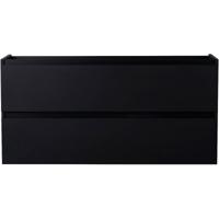 Wiesbaden Marmaris Onderkast 100x45cm Mat Zwart met Softclose Laden - thumbnail