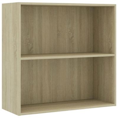 Boekenkast 80x30x76,5 cm bewerkt hout sonoma eikenkleurig Boekenkast 80x30x76,5 cm bewerkt hout sonoma eikenkleurig