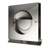 Overdruk Ventilatierooster Kappa 12.5 cm Geborsteld RVS - thumbnail