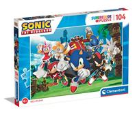 Clementoni legpuzzel sonic, 104st. - thumbnail