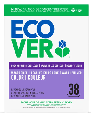 Ecover Waspoeder Color Lavendel & Eucalyptus