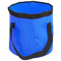 VidaXL Emmers 2 st inklapbaar 30 l pvc blauw - thumbnail