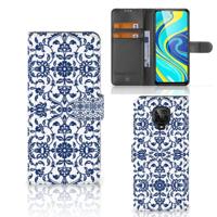 Xiaomi Redmi Note 9 Pro | Note 9S Hoesje Flower Blue - thumbnail