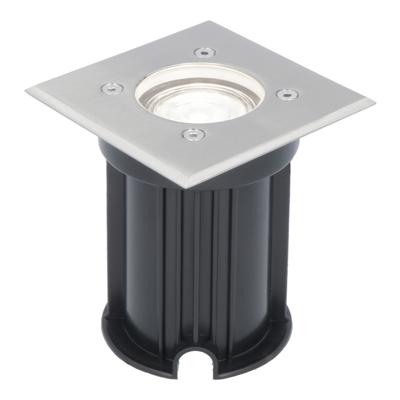 LED Grondspot vierkant buiten - Dimbaar - GU10 - 6500K daglicht wit - 4 Watt 345 Lumen - Tuinspot - Oprit - RVS - IP64 Waterdicht LED Grondspot vierkant buiten - Dimbaar - GU10 - 6500K daglicht wit - 4 Watt 345 Lumen - Tuinspot - Oprit - RVS - IP64 Waterdicht