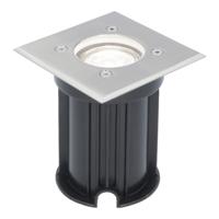 LED Grondspot vierkant buiten - Dimbaar - GU10 - 6500K daglicht wit - 4 Watt 345 Lumen - Tuinspot - Oprit - RVS - IP64 Waterdicht - thumbnail