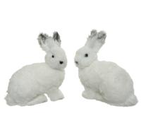 Sneeuwhaas foam l10b19h20 cm wit a2 figuur Decoris - Decoris - thumbnail