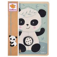 Eichhorn houten vormenpuzzel panda 5st. - thumbnail