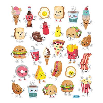 Creativ Company Stickers, fast food, vel 15x16,5 cm, 1 vel