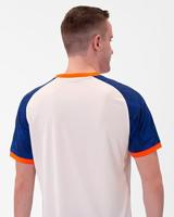 JAKO 4224 Shirt Iconic Km - Wit/Sportroyal/Fluo Oranje - M - thumbnail