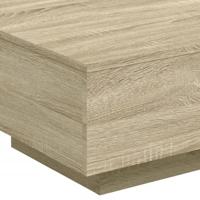 Salontafel 55x55x31 cm bewerkt hout sonoma eikenkleurig - thumbnail