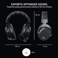 CHERRY XTRFY H3 Wireless, Draadloze Gamingheadset, Esports-Geoptimaliseerd Geluid, Voor Gamen, Streamen En Muziek, Afneembare Microfoon, Comfortabel, Zwart - thumbnail