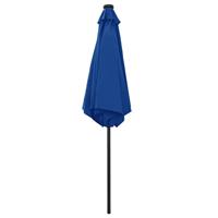Parasol met LED-verlichting en aluminium paal 270 cm azuurblauw - thumbnail