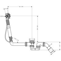 Hansgrohe Exafill S inbouwdeel S voor grote baden - thumbnail