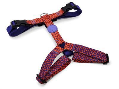 MORSO HONDENTUIG H-TUIG GERECYCLED URBAN LIZARD ROOD 60-80X2,5 CM MORSO HONDENTUIG H-TUIG GERECYCLED URBAN LIZARD ROOD 60-80X2,5 CM