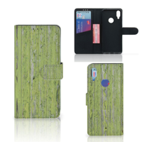 Xiaomi Redmi Note 7 Book Style Case Green Wood - thumbnail