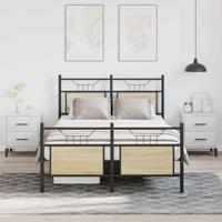 Bedframe zonder matras hout sonoma eikenkleurig 120x200 cm - thumbnail