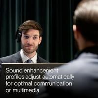 EPOS 1000896 Over Ear headset Bluetooth Mono Zwart Noise Cancelling Volumeregeling, Microfoon uitschakelbaar (mute) Telefoon - thumbnail